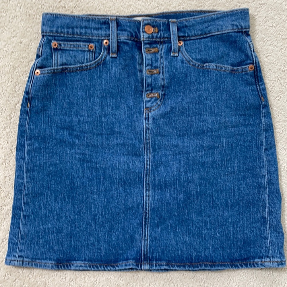Jcrew denim skirt